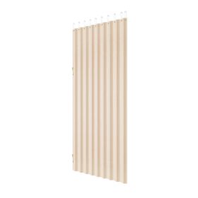 Accordion Door, 47 x 78 inch, Blackout Fabric Folding Magnetic Door Curtain, with Hanging Hooks, Interior Room Divider for Doorways, Closets, Bed