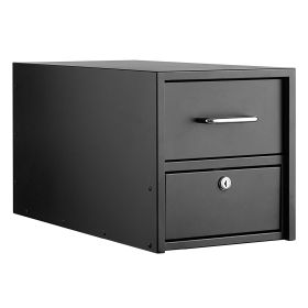 Post Mount Mailbox, Anti-Pry & Anti-Theft Mailboxes for Outside, Heavy Duty Lockable Mail Box with Magnetic Door