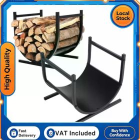 Large Capacity Firewood Rack Wood Stacking Storage Rack High Durability for Indoor or Outdoor Use of Firewood Racks