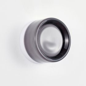 Minimalist Round Wall Light Modern Simple Design,Thick Glass Shade LED Fixture,Minimalist Round Wall Lamp For Bathroom Vanity, Bedroom Bedside, L (Option: Smoke)