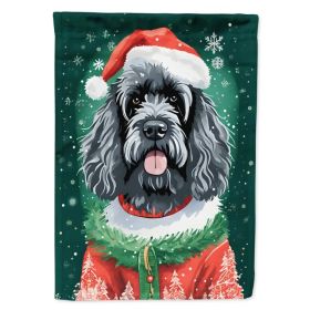 Portuguese Water Dog Christmas House Flag Large Porch Sleeve Pole Decorative Outside Yard Banner Artwork Wall Hanging, Polyester, House Size, Mul (Option: Default)