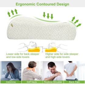 Cervical Neck Pillow - Contour Neck Pillows for Neck Pain Relief, Ergonomic Side Sleeper Pillow for Sleeping (Option: S)