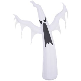 6FT Halloween Inflatable White Ghost With Built-in LED Lights Outdoor Lawn Yard Party Decor---Unavailable Platform-TikTok (Option: A)