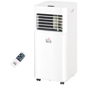 10000 BTU Portable Air Conditioner with Fan & Dehumidifier Mode, Quiet AC Unit with Remote Control, 24-Hour Timer, White (Option: White)