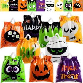 108 Pcs Halloween Drawstring Treat Bags, 9 Character Designs, Mini Candy Goodie Bags (Option: MULTICOLOR)